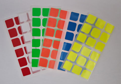 3x3x3 Stickers for 3x3  Speedcubes (2x 6-Pack)