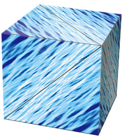 Moyu 3D Magnetic Folding Cube - Blue