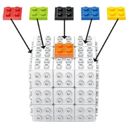 3x3x3 Lego Do It Yourself Blocks Cube Fanxin  DIY
