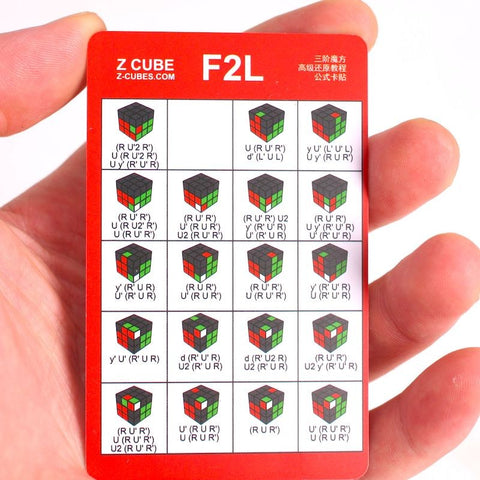 Z-Cube CFOP Cards Solutions F2L, PLL and OLL