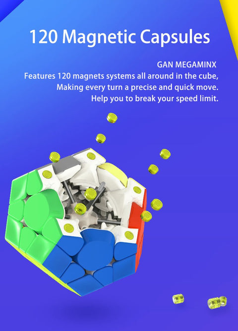 GAN Megaminx, Magnetic, Stickerless