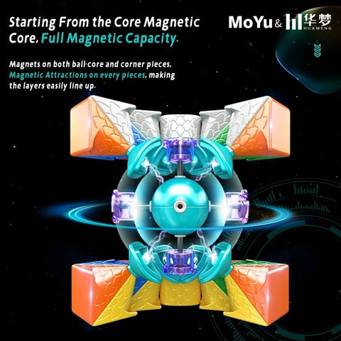 3x3x3 Moyu Huameng YS3M 3x3 Magnetic Ball-Core