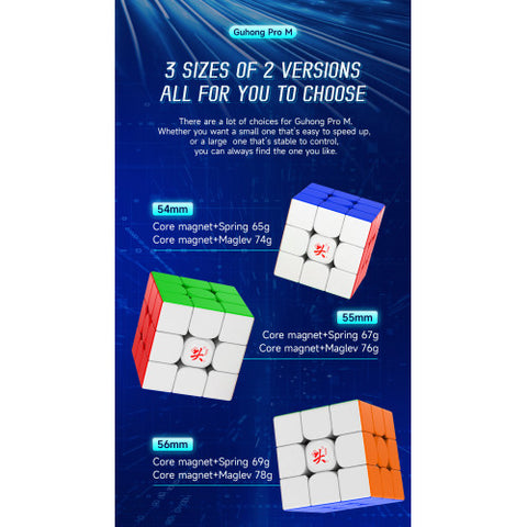 3x3x3 Dayan Guhong Pro Magnetic OR Maglev 55mm