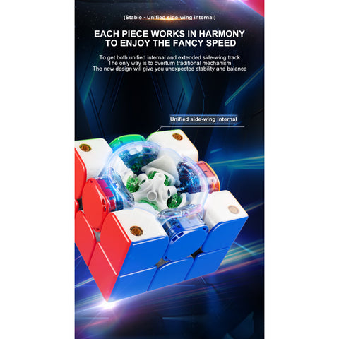 YJ Meta 3x3 Wing-Magnetic 8M Ball Core UV