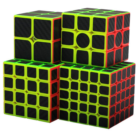 Carbon Fiber Cube Gift Pack: 2x2, 3x3, 4x4, 5x5