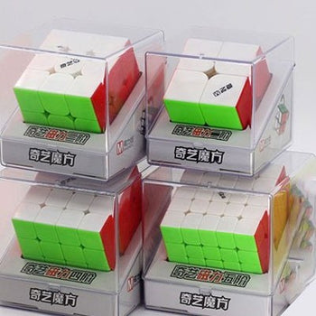 Qiyi MS Magnetic Gift Pack 2x2, 3x3, 4x4, 5x5 Stickerless