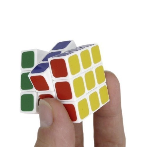 Mini Cubo Magico Oostifun GAN330 3x3 Cm, Portachiavi, Senza Adesivi, ABS, Regolabile, Per Principianti E Professionisti